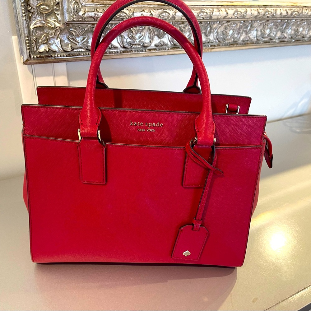 Bright Red Kate Spade Handbag